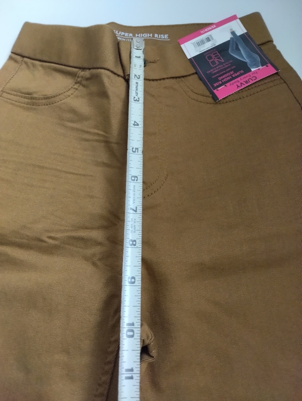 NoBo No Boundaries Curvy Super High Rise Brown Jegging New Size XS - Picture 5 of 7